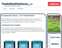 Tablet Screenshot of fussballwettenbonus.info
